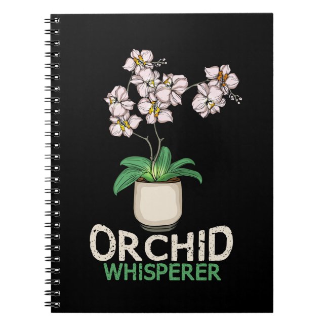 Carnet Orchidée Whisperer Plante Lover femmes orchidée fl (Devant)