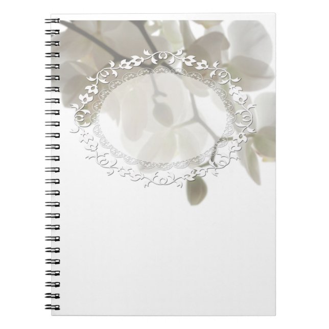 Carnet Orchidées blanches (Devant)