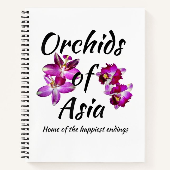 Carnet Orchidées d'Asie (Devant)