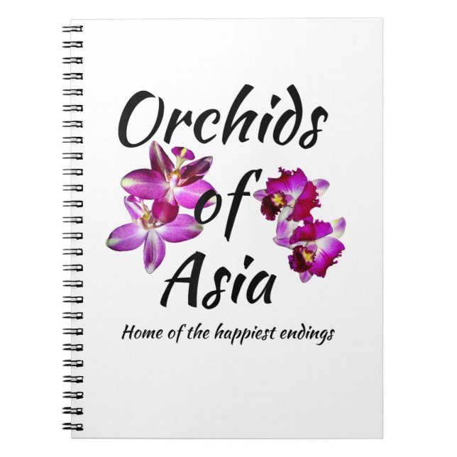 Carnet Orchidées d'Asie (Devant)