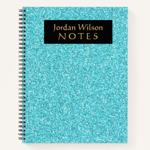Carnet Ordinateur portable à spirale de Parties scintill