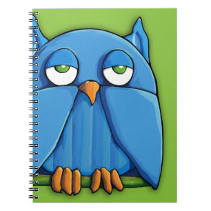 Carnet Ordinateur portable Aqua Owl green 2