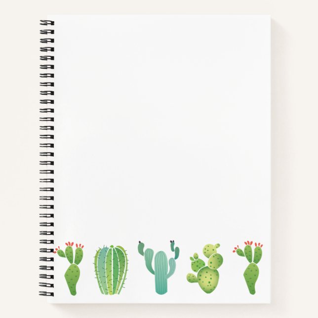 Carnet Ordinateur portable Cactus (Devant)