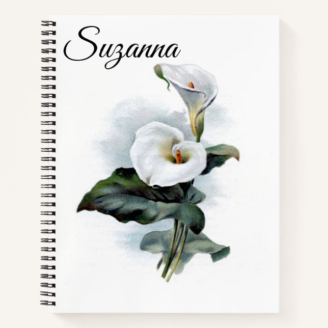 Carnet Ordinateur portable Calla Lily (Devant)