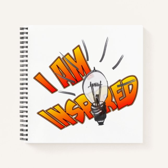 Carnet Ordinateur portable Carré inspiré (Devant)