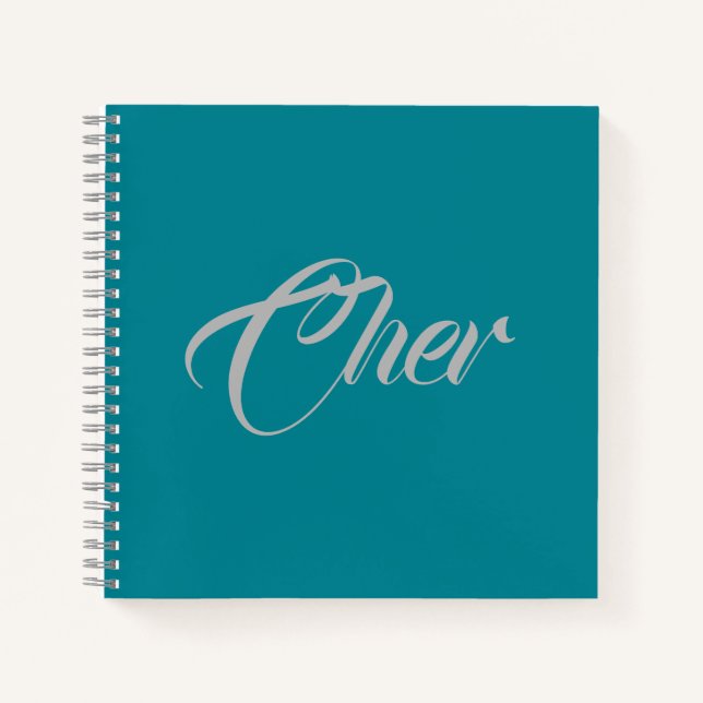 Carnet Ordinateur portable Carré personnalisé (Devant)