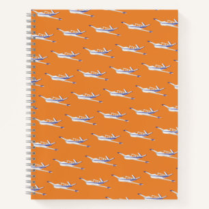 Carnet Ordinateur portable d'avion orange, Beechcraft Bon