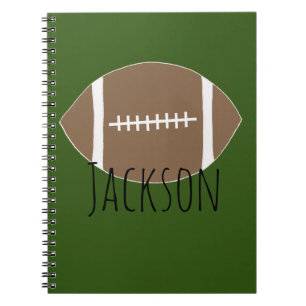 Carnet Ordinateur portable de football de nom personnalis