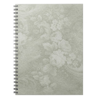 Carnet Ordinateur portable décoratif à spirales florales 