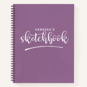 Carnet Ordinateur portable Elegant Purple Sketchbook Pers