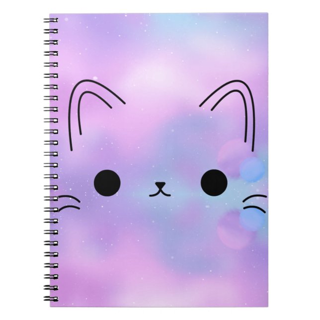Carnet Ordinateur portable Galaxy Kitty (Devant)