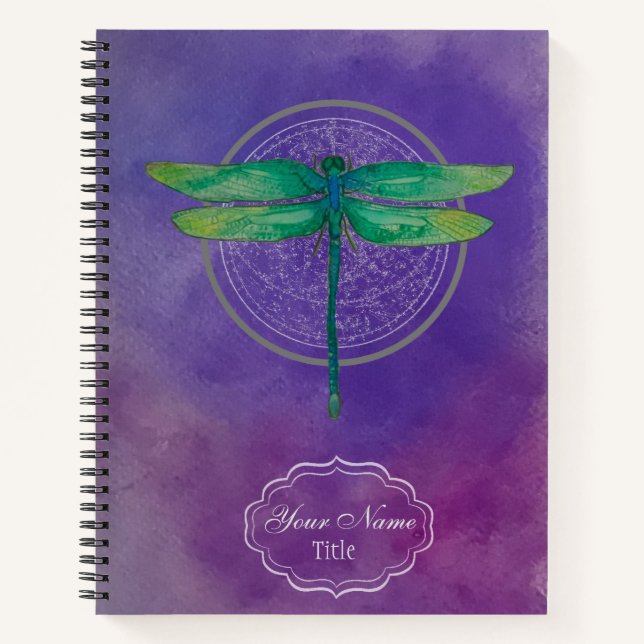 Carnet Ordinateur portable Green Dragonfly (Devant)