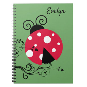 Carnet Ordinateur portable Lady Bug personnalisé Ladybug
