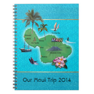 Carnet Ordinateur portable Maui Map