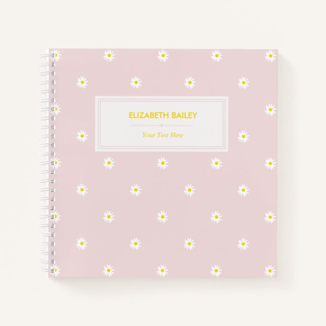 Carnet Ordinateur portable Motif rose spirale à l'aquarel (Devant)