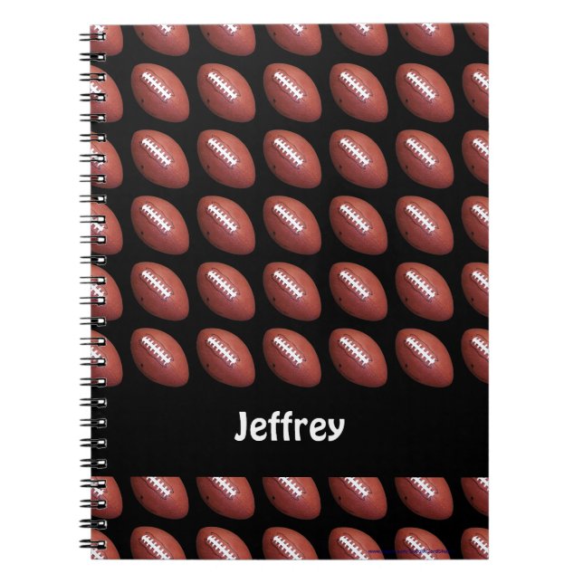 Carnet Ordinateur portable personnalisé de football (Devant)