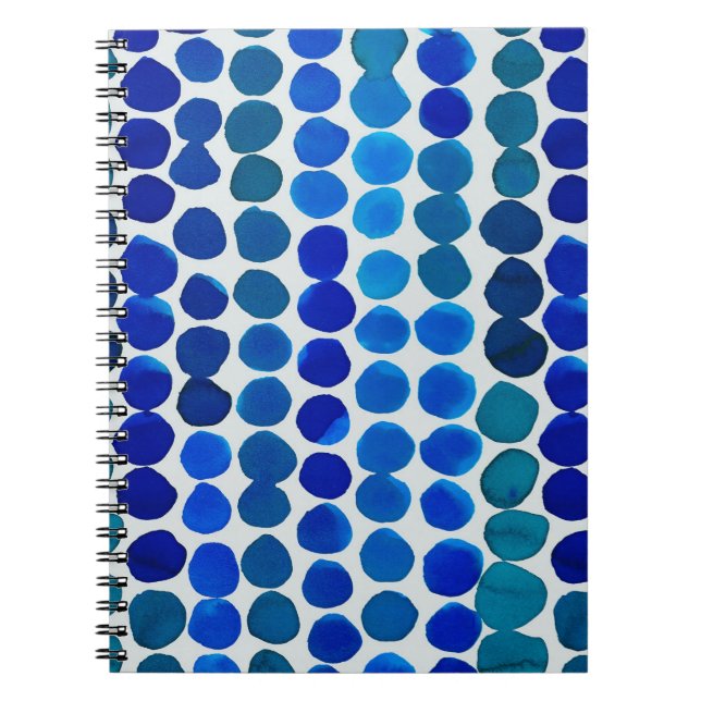 Carnet Ordinateur portable - Points bleus ! (Devant)