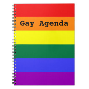 Carnet Ordinateur portable Rainbow Solide Stripe Gay Agen