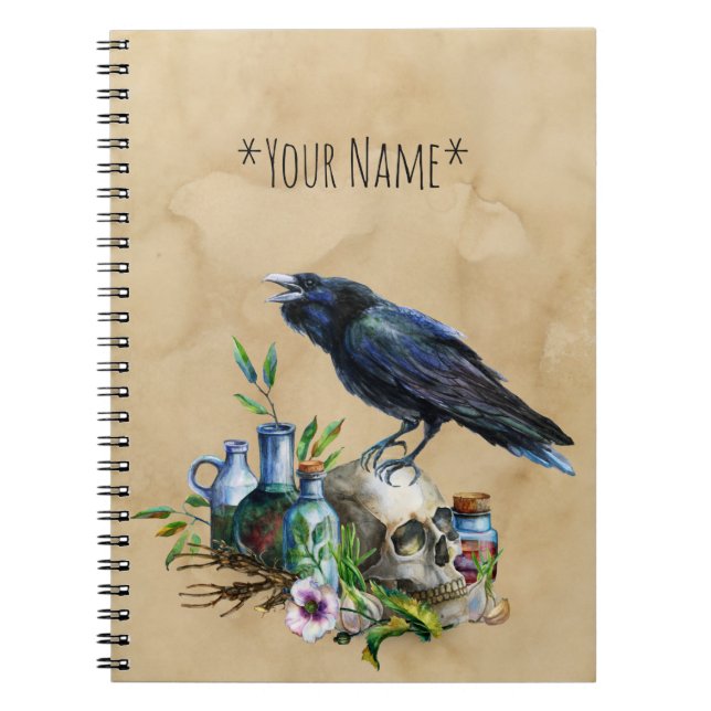 Carnet Ordinateur portable Raven Magick (Devant)