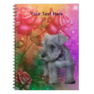 Carnet Ordinateur portable Schnauzer Puppy Imaginaire Dog
