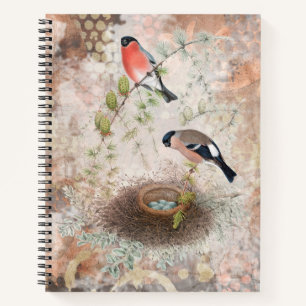 Carnet Ordinateur portable vintage Bird