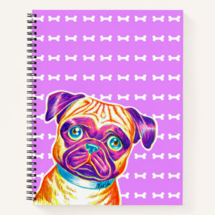 Carnet Ordinateur portable violet Art Carlin à main uniq