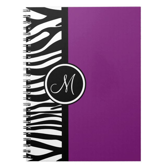Carnet Ordinateur portable Zebra Imprimé violet violet vi (Devant)