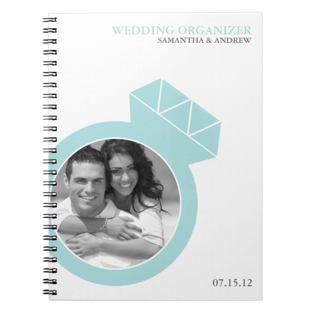 Carnet Organisateur fait sur commande de mariage de photo (Devant)