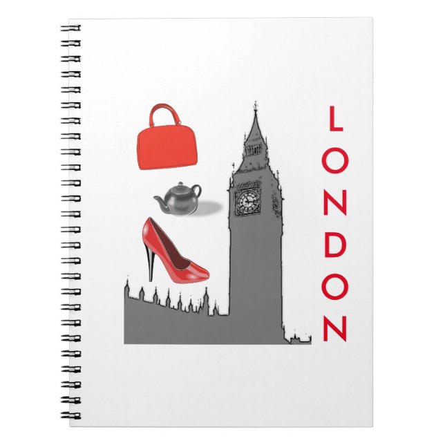 Carnet orienté de mode de Londres (Devant)