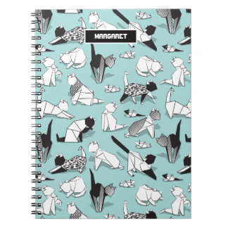 Carnet Origami chaton amis // races de chats géométriques