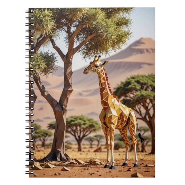 Carnet Origami Giraffe spiral (Devant)