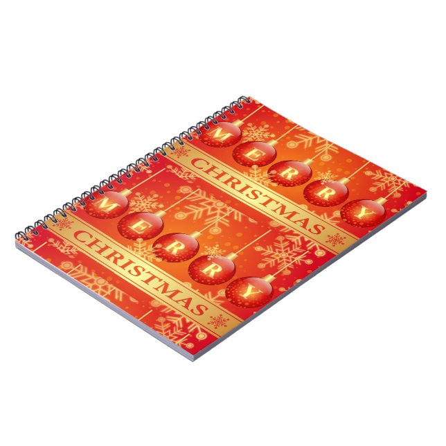 Carnet Ornaments rouges (Côté gauche)