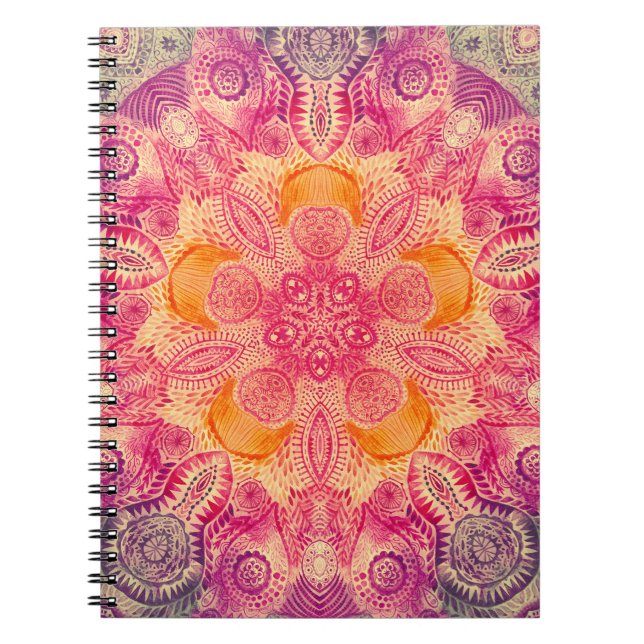 Carnet Ornement de dentelle Mandala : Conception d'aquare (Devant)