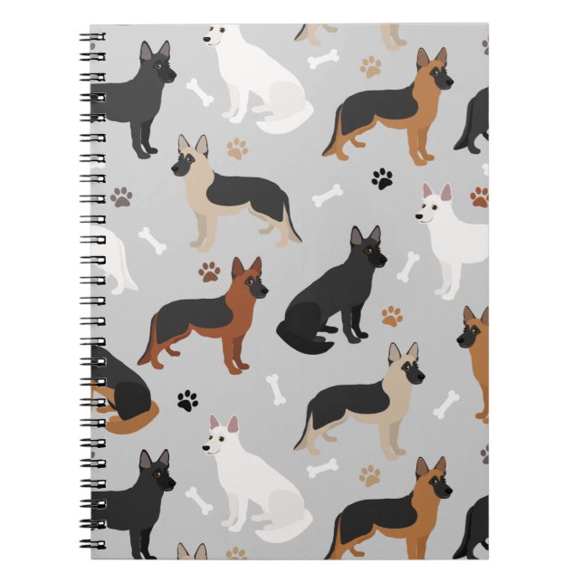 Carnet Os bergers allemands et pattes (Devant)