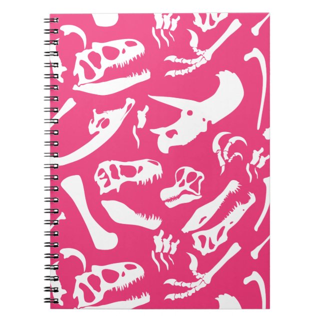 Carnet Os Dinosaures (Rose) (Devant)