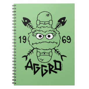 Carnet Oscar the Grouch Skate Logo - Aggro 1969