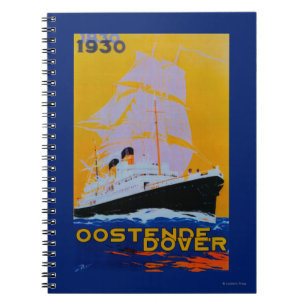 Carnet Ostende Dover Poster Vintage Europe