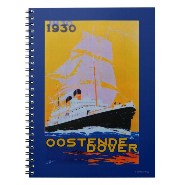 Carnet Ostende Dover Poster Vintage Europe (Devant)