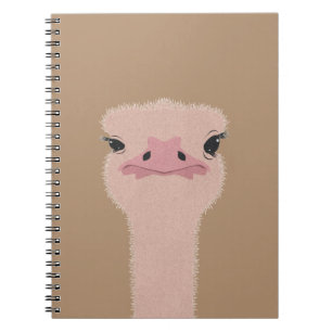 Carnet Ostrich drôle visage