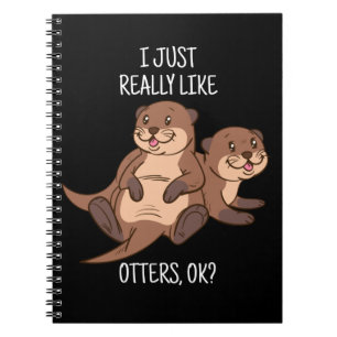 Carnet Otter Lover Women Sea Otter Gift for Men Otter