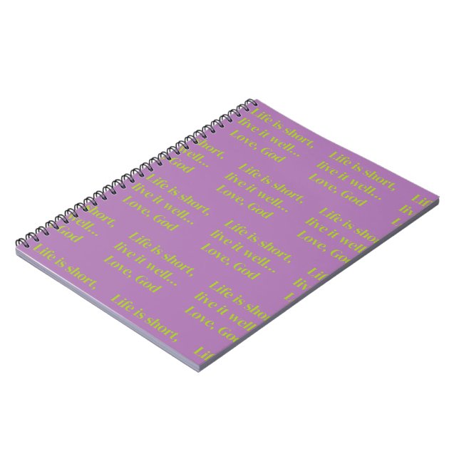 Carnet ou journal de foi violette (Côté gauche)