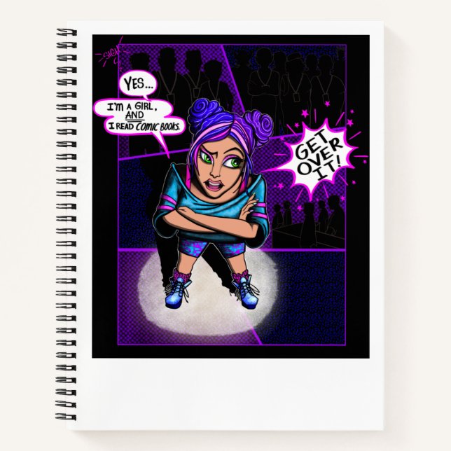 Carnet "Oui, j'ai lu des bandes dessinées" (Devant)