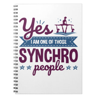 Carnet Oui Je suis l'un de ces gens Synchro nager