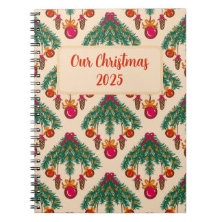 Carnet Our Christmas 2025 memories Spiral Photo Notebook