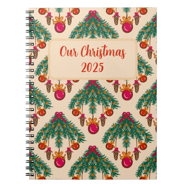 Carnet Our Christmas 2025 memories Spiral Photo Notebook (Devant)