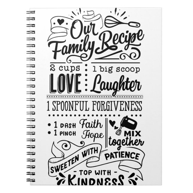 Carnet Our Family Recipe (Devant)