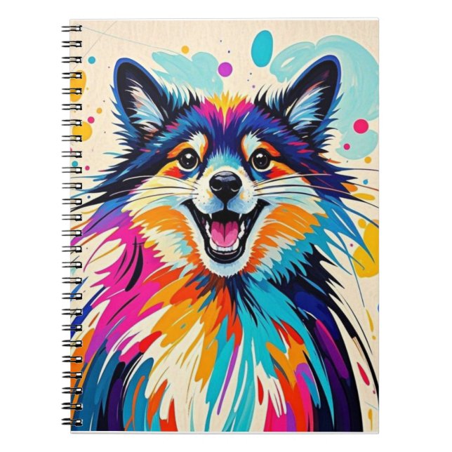 Carnet ours Abstrait mignon drôle joyeux animal art (Devant)