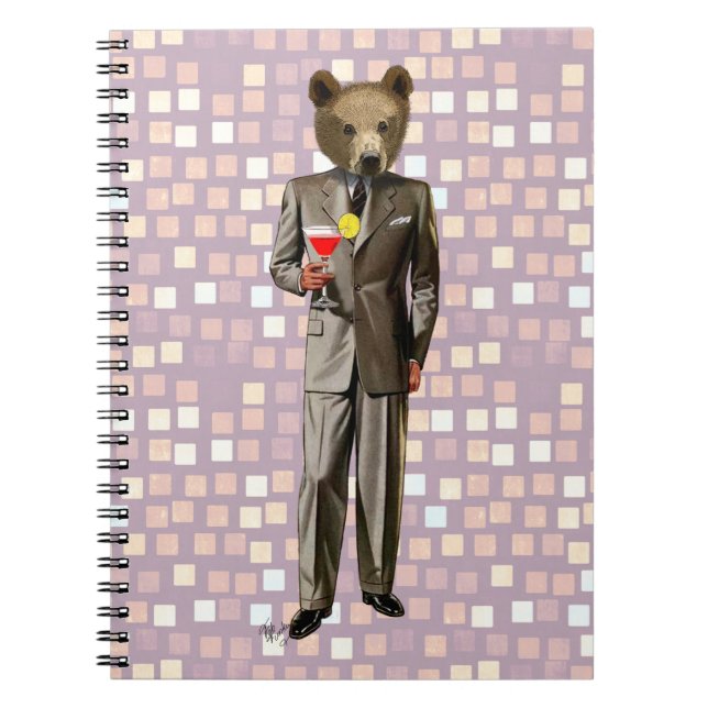 Carnet Ours Avec Cocktail (Devant)