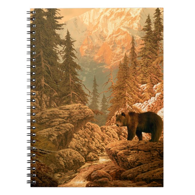 Carnet Ours dans les montagnes Rocheuses, brun, animal, g (Devant)