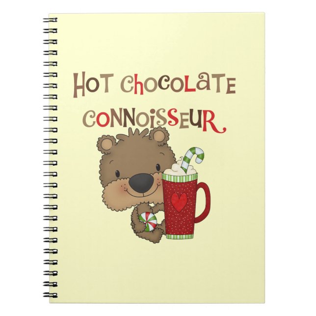 Carnet Ours de garçon de connaisseur de chocolat chaud (Devant)